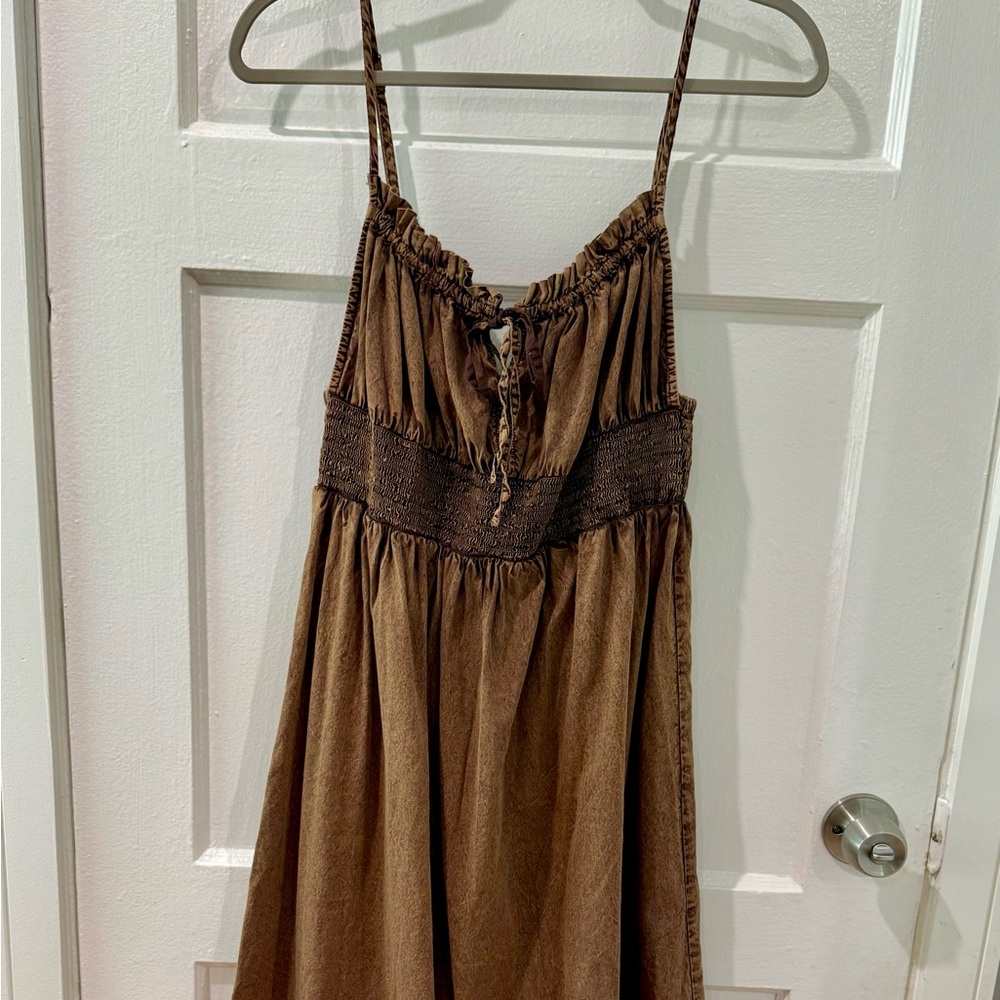 Brown Midi Dress